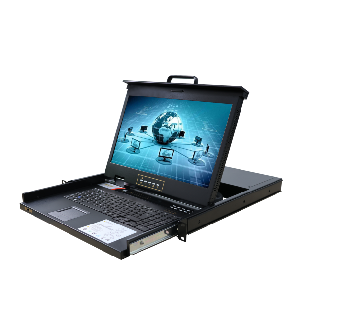 17.3寸_1920x1080_4口_8口_16口_KVM多电脑切换器_支持USB/PS2_LED背光_双供电模式_AC220V/DC12V