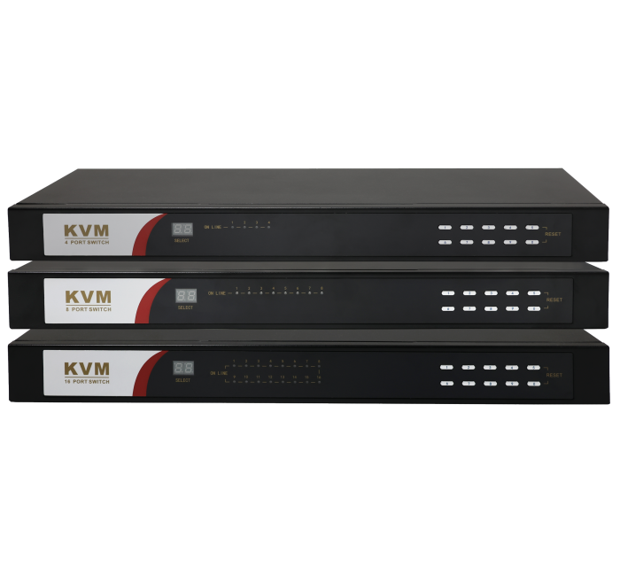 机架式KVM切换器_4口_8口_16口_KVM-1U04V_1U08V_1U16V